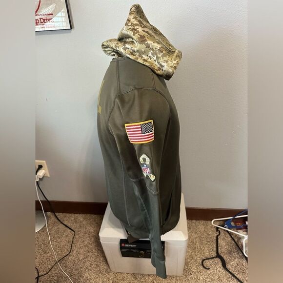 Nike On Field Apparel Salute To Soldiers Camo Arizona Cardinals Hoodie - Picture 2 of 5